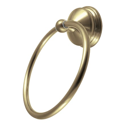 Kingston Brass Towel Ring, Brushed Brass BA1164BB